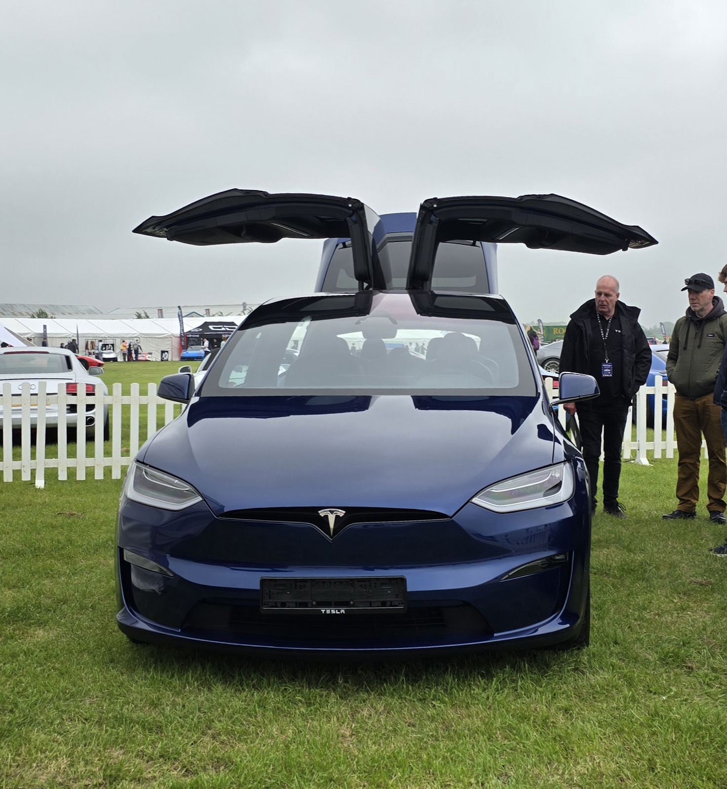 テスラ モデルX(2021年改良モデル)のフロントビュー