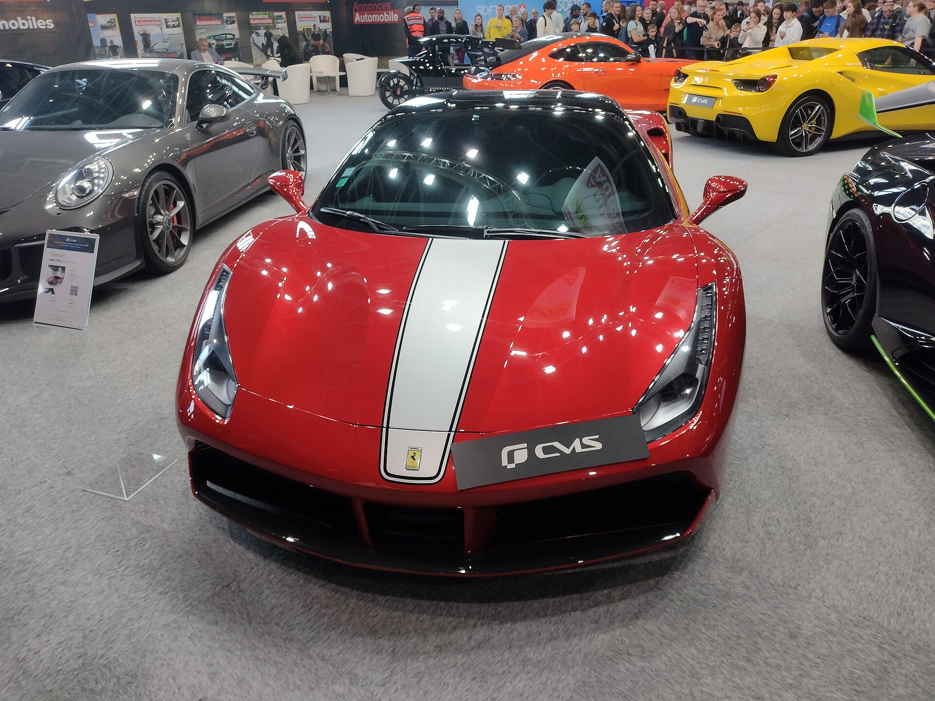 フェラーリ 488GTBのフロントビュー