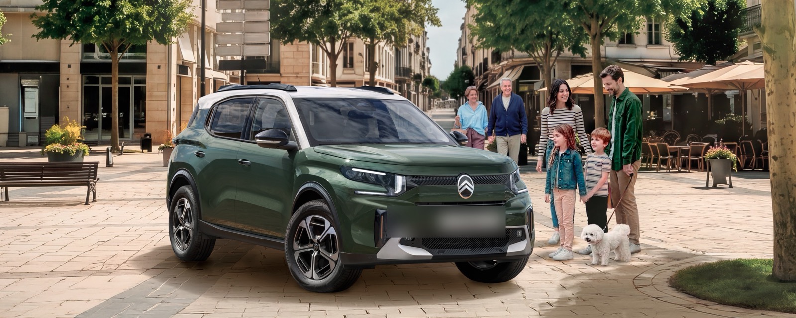 シトロエン C3 Aircrossのフロントビュー