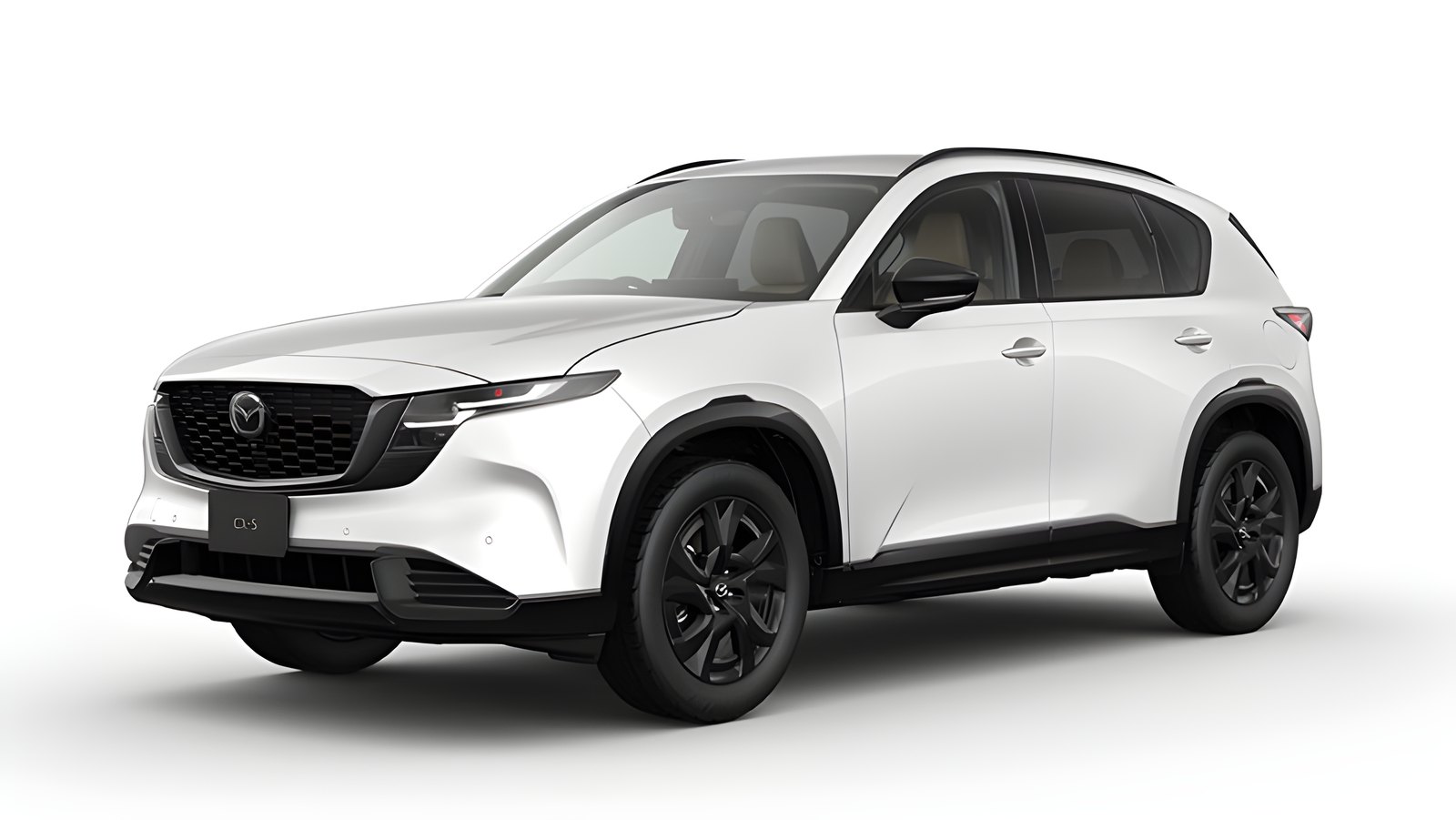 白い新型CX-5のフロントスタイル