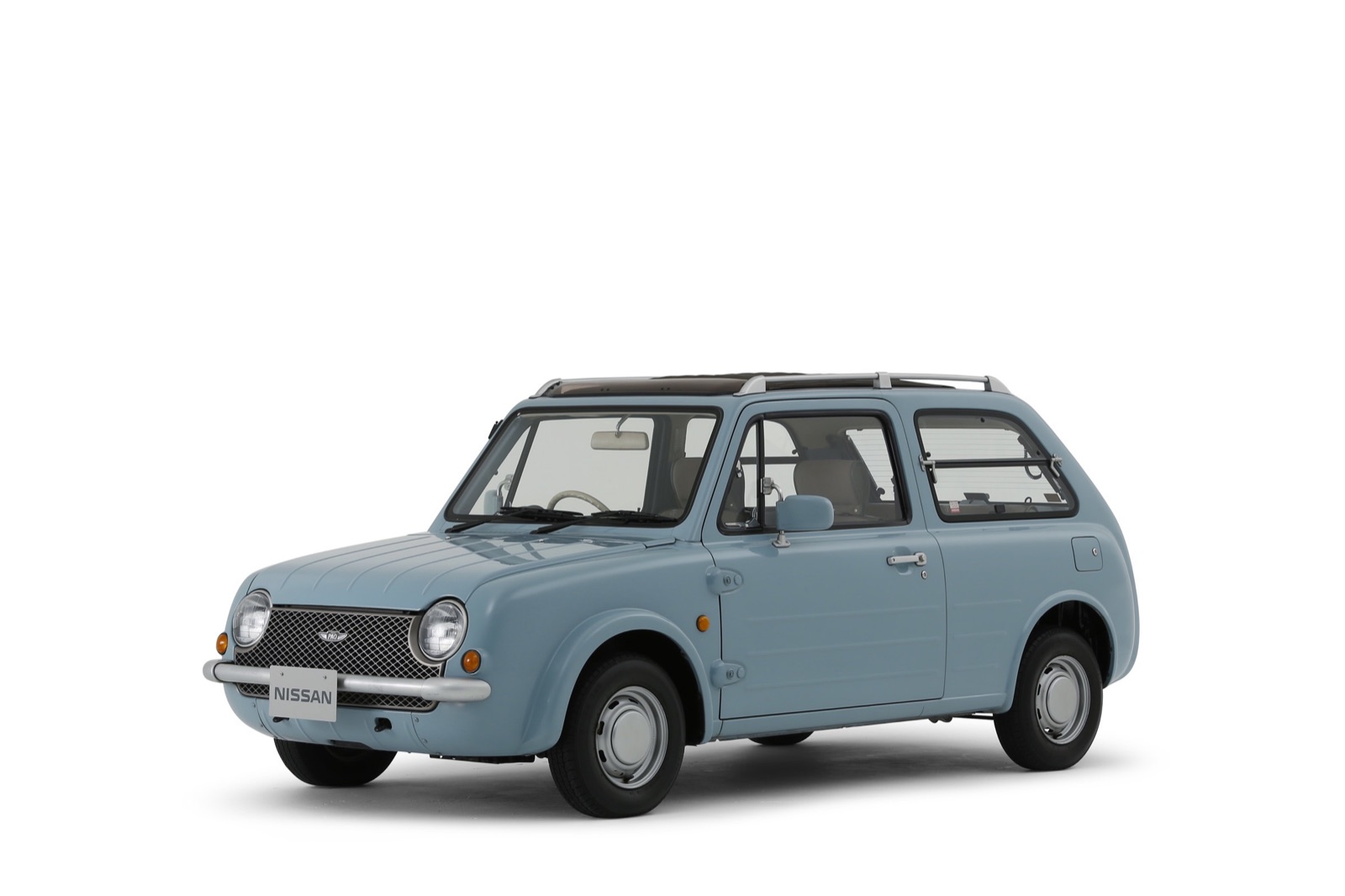 日産ヘリテージコレクションの水色のパオ